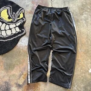 Y2k black starter baggy track pants
